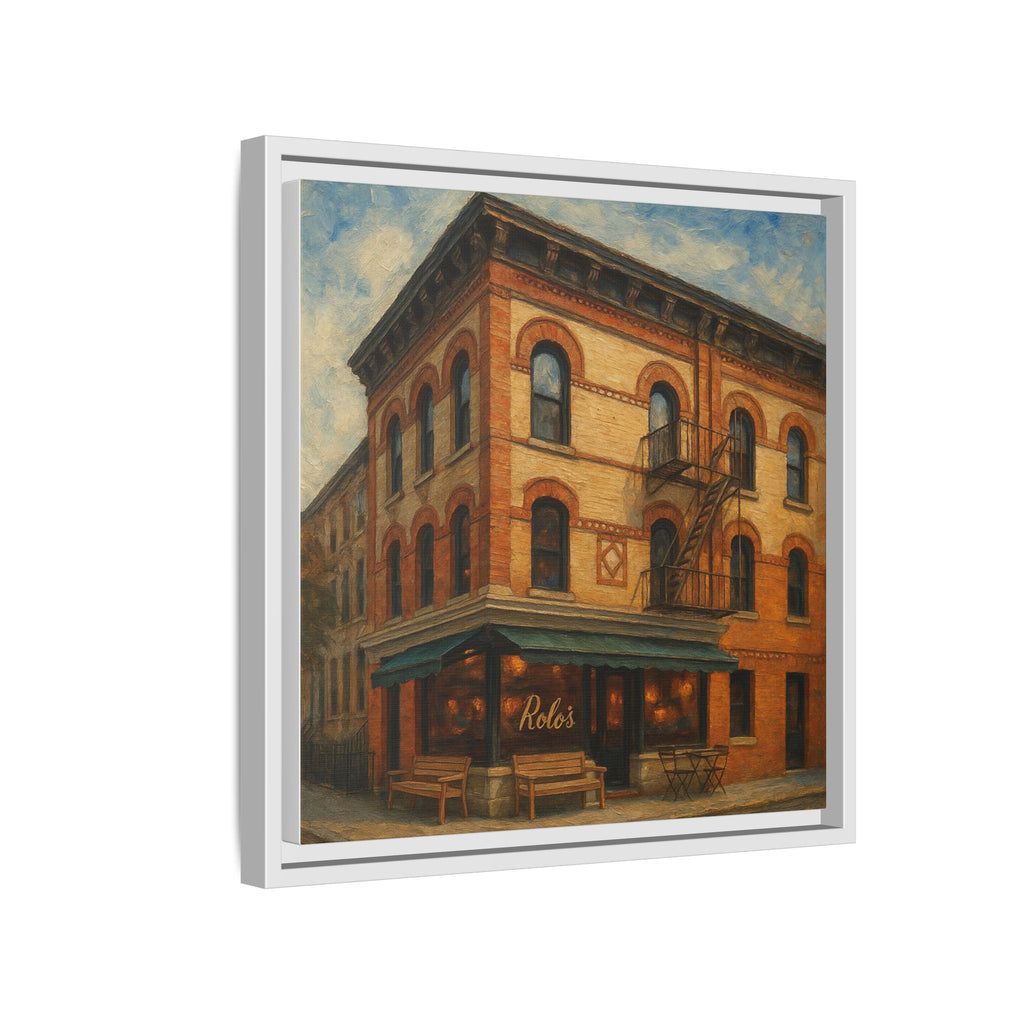 Rolo's — Restaurant Print | Matte Canvas + Wooden Frame