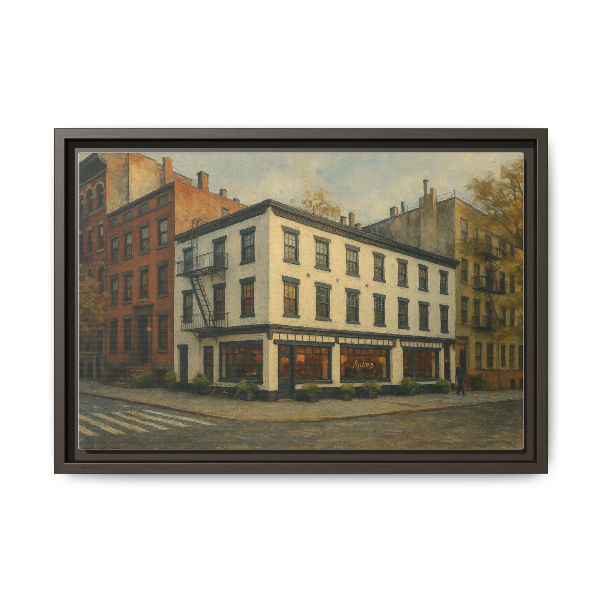 Anton's — Restaurant Print | Matte Canvas + Wooden Frame