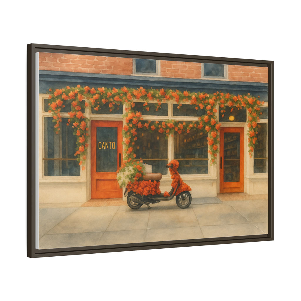 Canto West Village — Restaurant Print | Matte Canvas + Wooden Frame