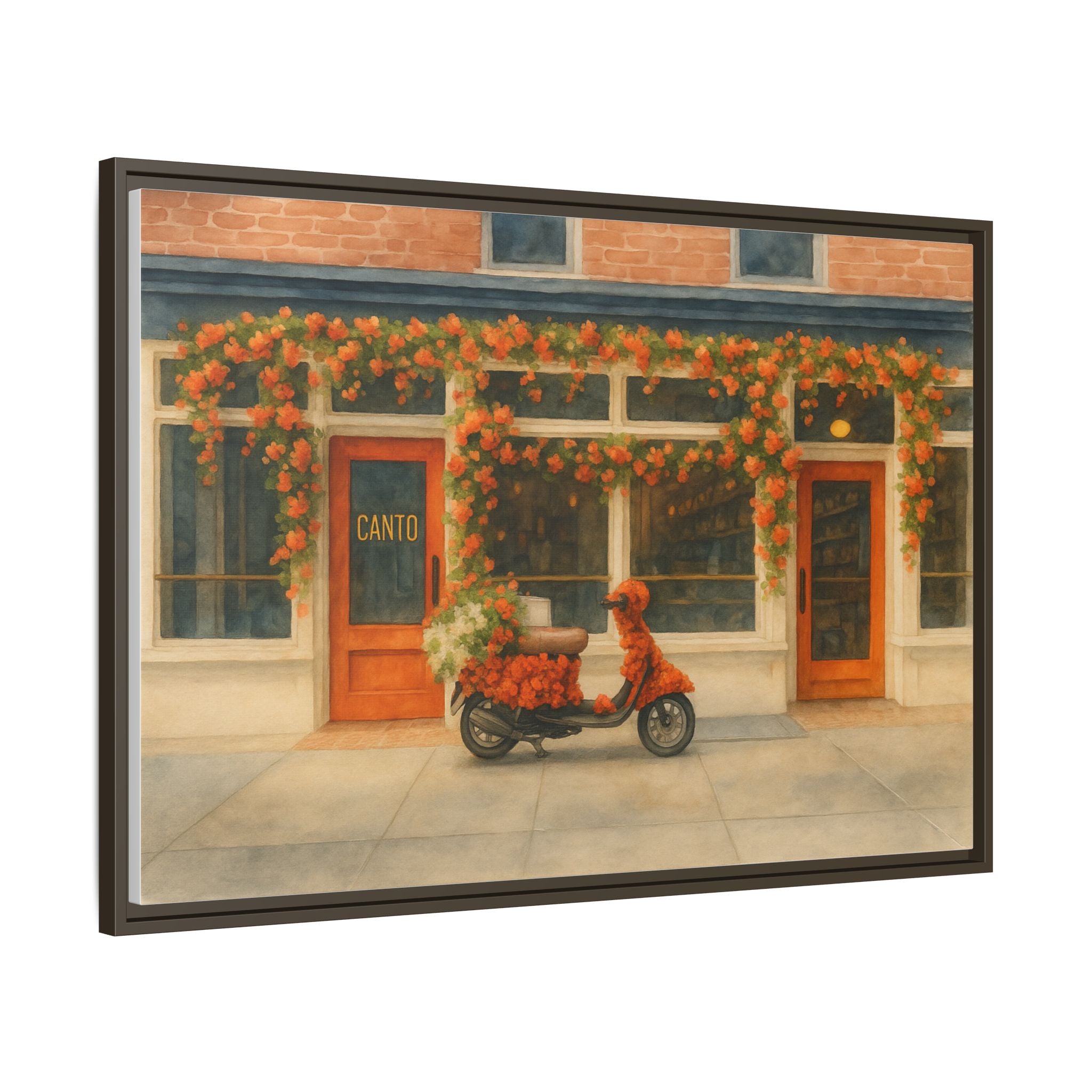 Canto West Village — Restaurant Print | Matte Canvas + Wooden Frame