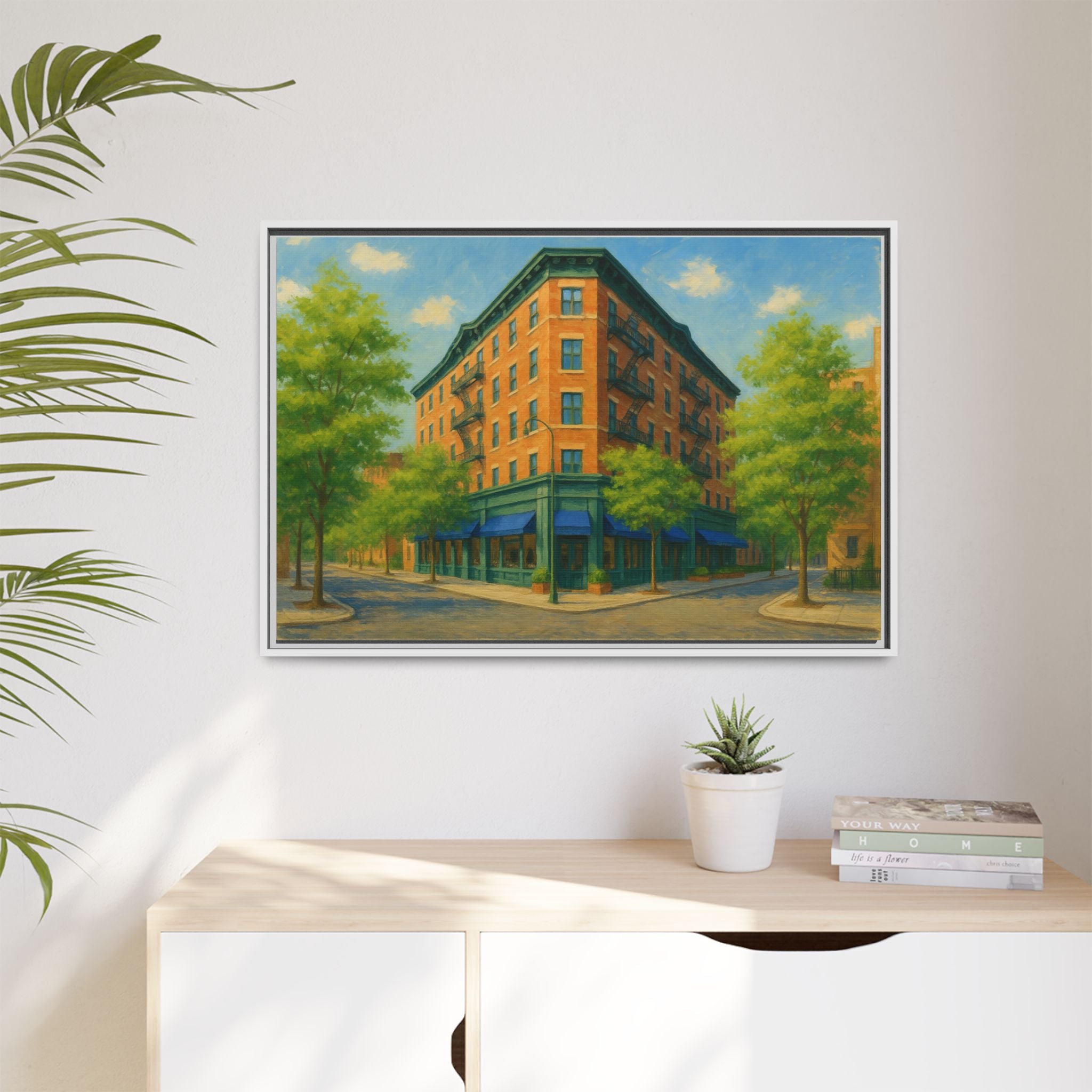 The Mary Lane — Restaurant Print | Matte Canvas + Wooden Frame