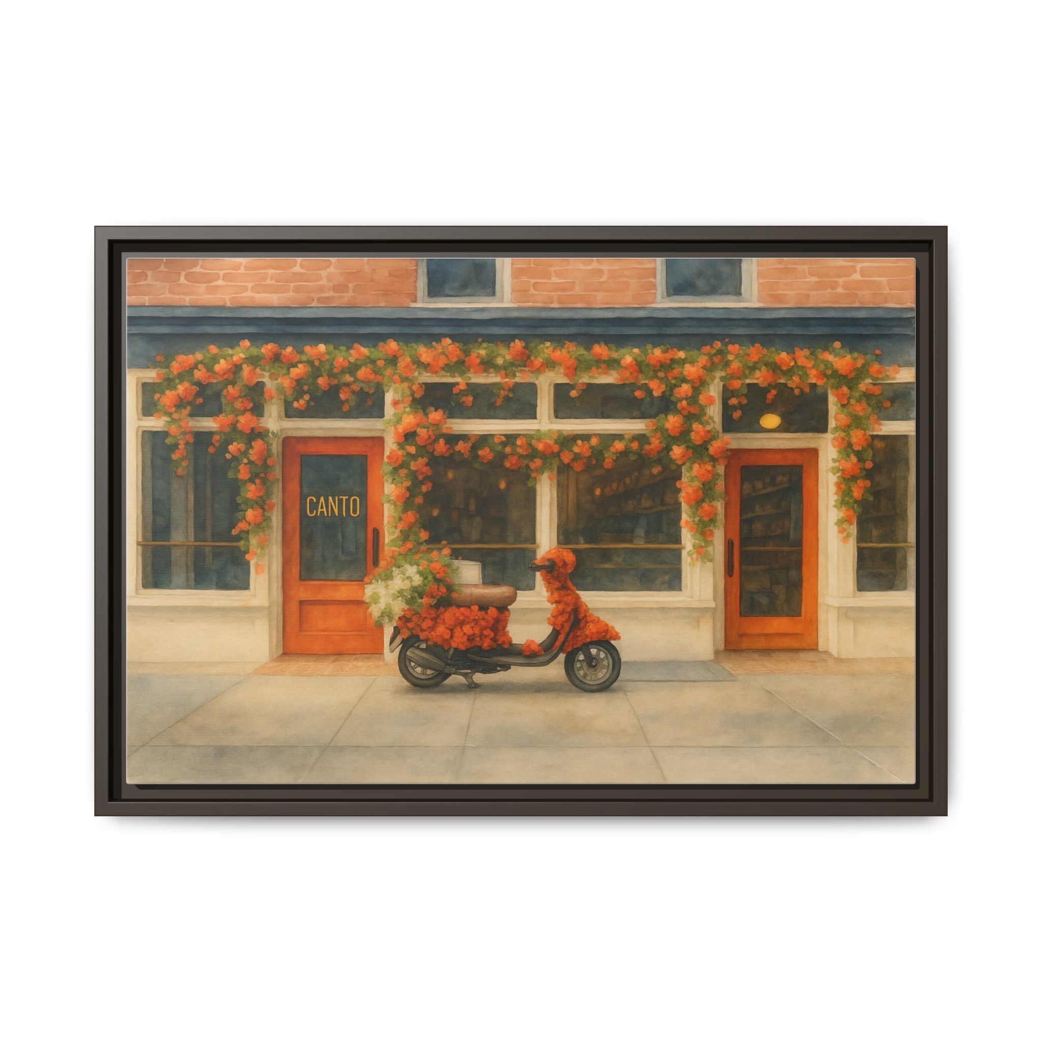 Canto West Village — Restaurant Print | Matte Canvas + Wooden Frame