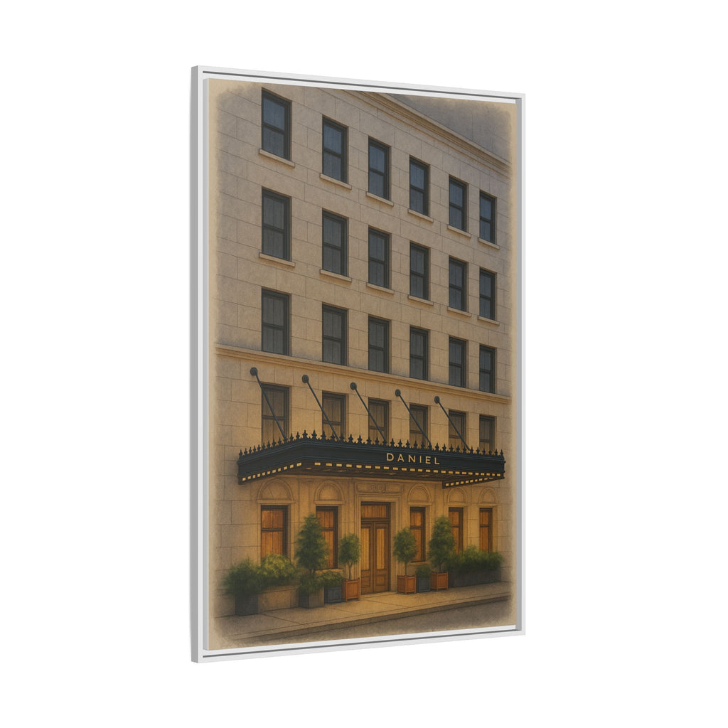 Restaurant Daniel — Restaurant Print | Matte Canvas + Wooden Frame