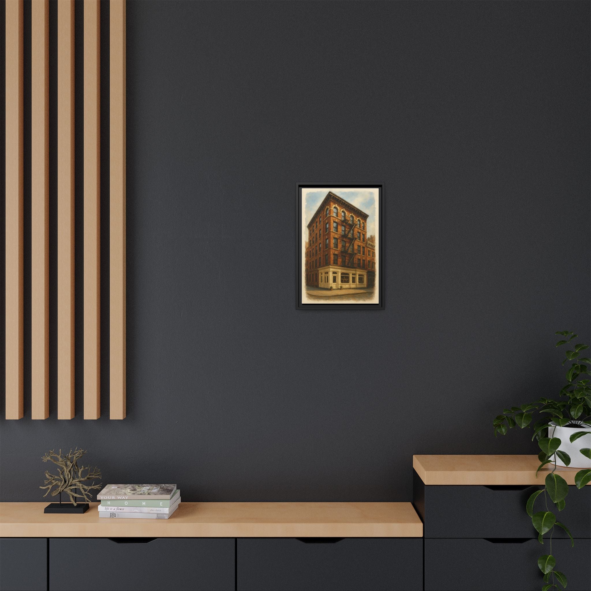 Don Angie — Restaurant Print | Matte Canvas + Wooden Frame