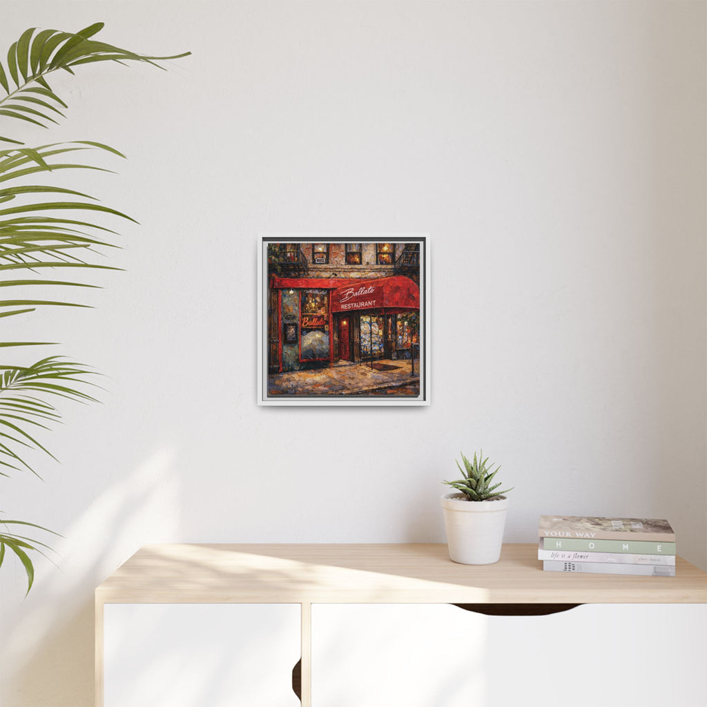 Emilio's Ballato — Restaurant Print | Matte Canvas + Wooden Frame