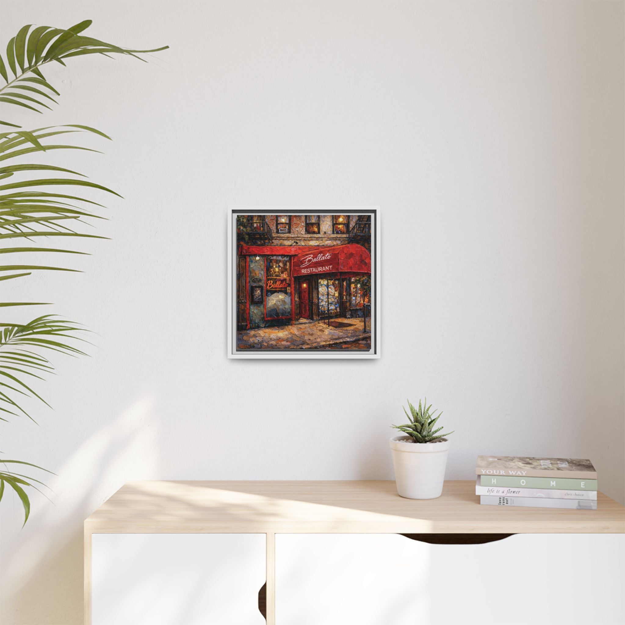 Emilio's Ballato — Restaurant Print | Matte Canvas + Wooden Frame