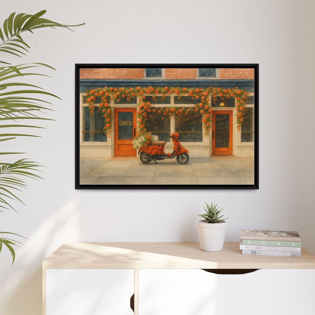 Canto West Village — Restaurant Print | Matte Canvas + Wooden Frame