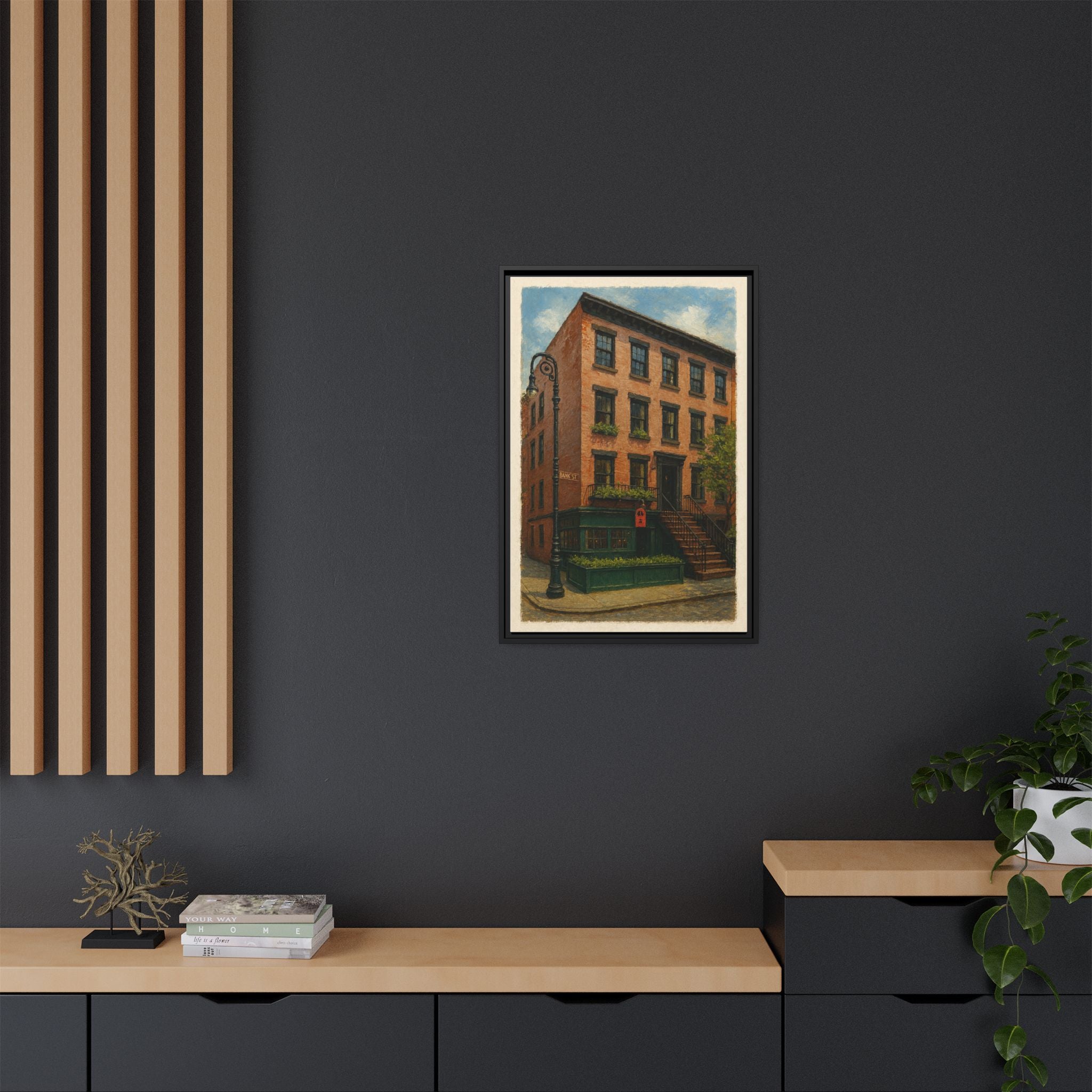 The Waverly Inn II — Restaurant Print | Matte Canvas + Wooden Frame