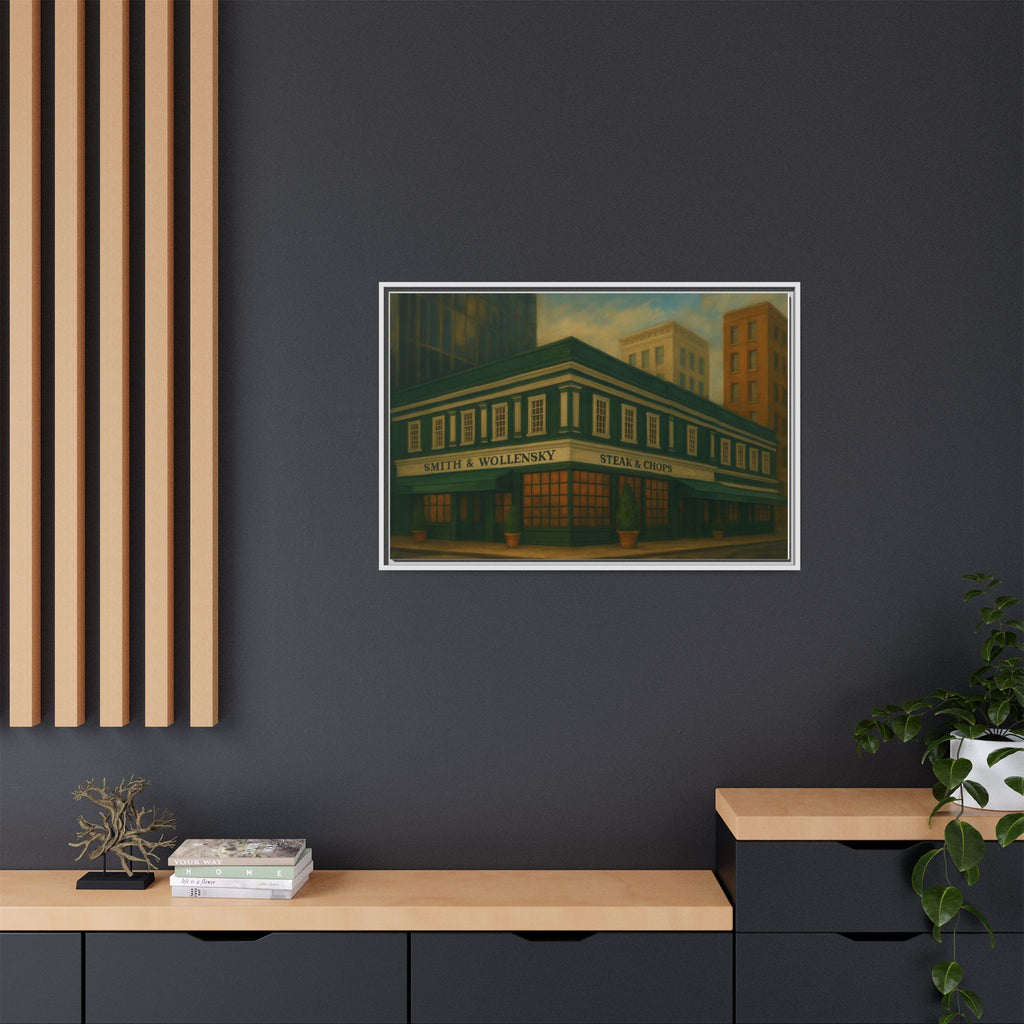 Smith and Wollensky — Restaurant Print | Matte Canvas + Wooden Frame