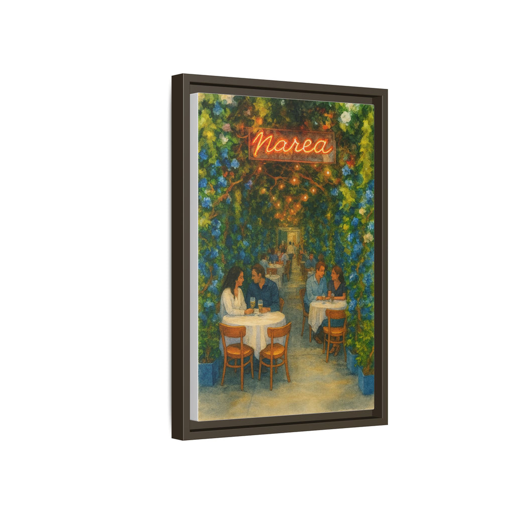 Marea — Restaurant Print | Matte Canvas + Wooden Frame