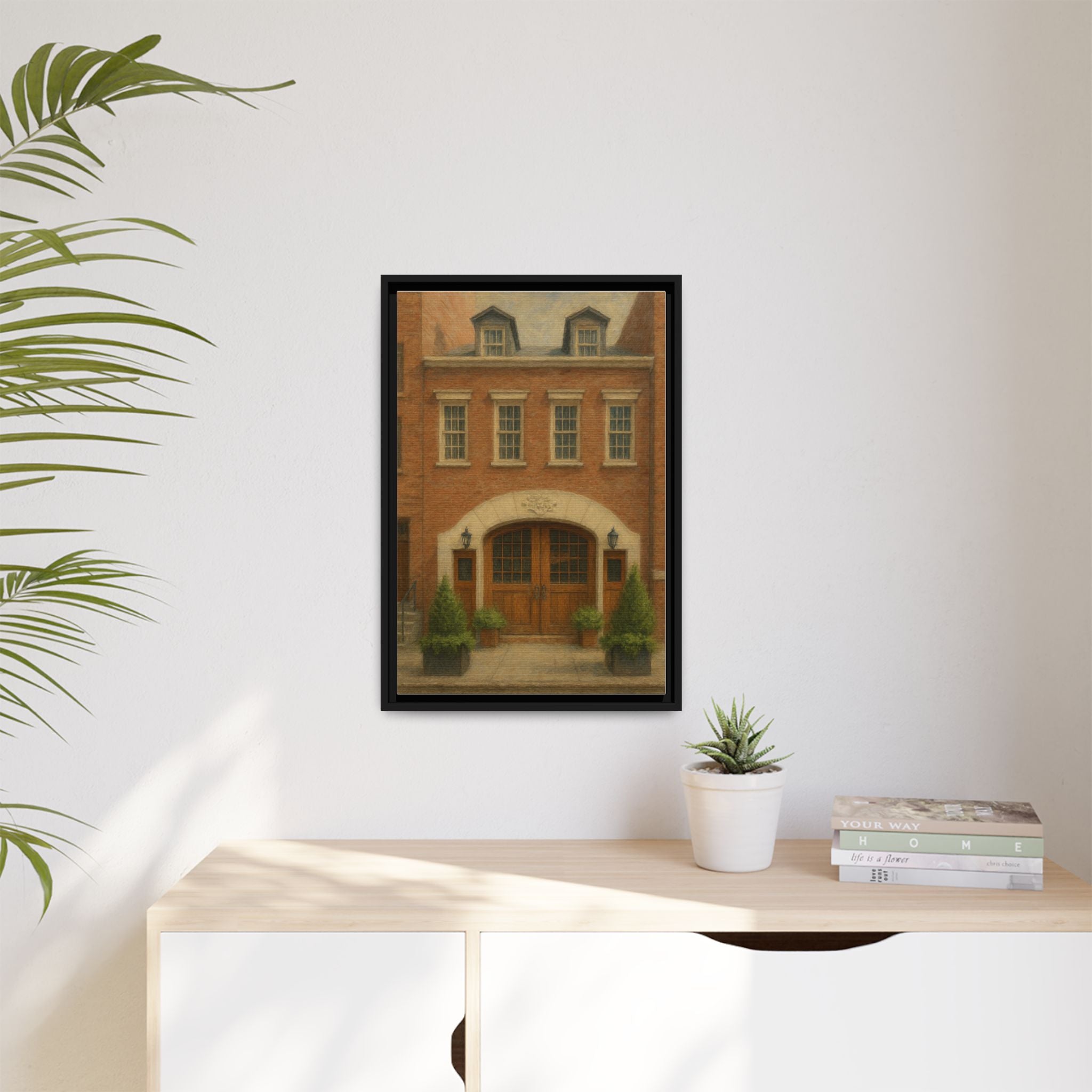 One If By Land, Two If By Sea — Restaurant Print | Matte Canvas + Wooden Frame