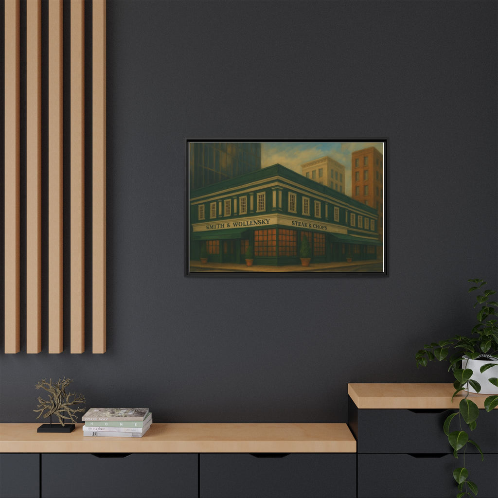 Smith and Wollensky — Restaurant Print | Matte Canvas + Wooden Frame