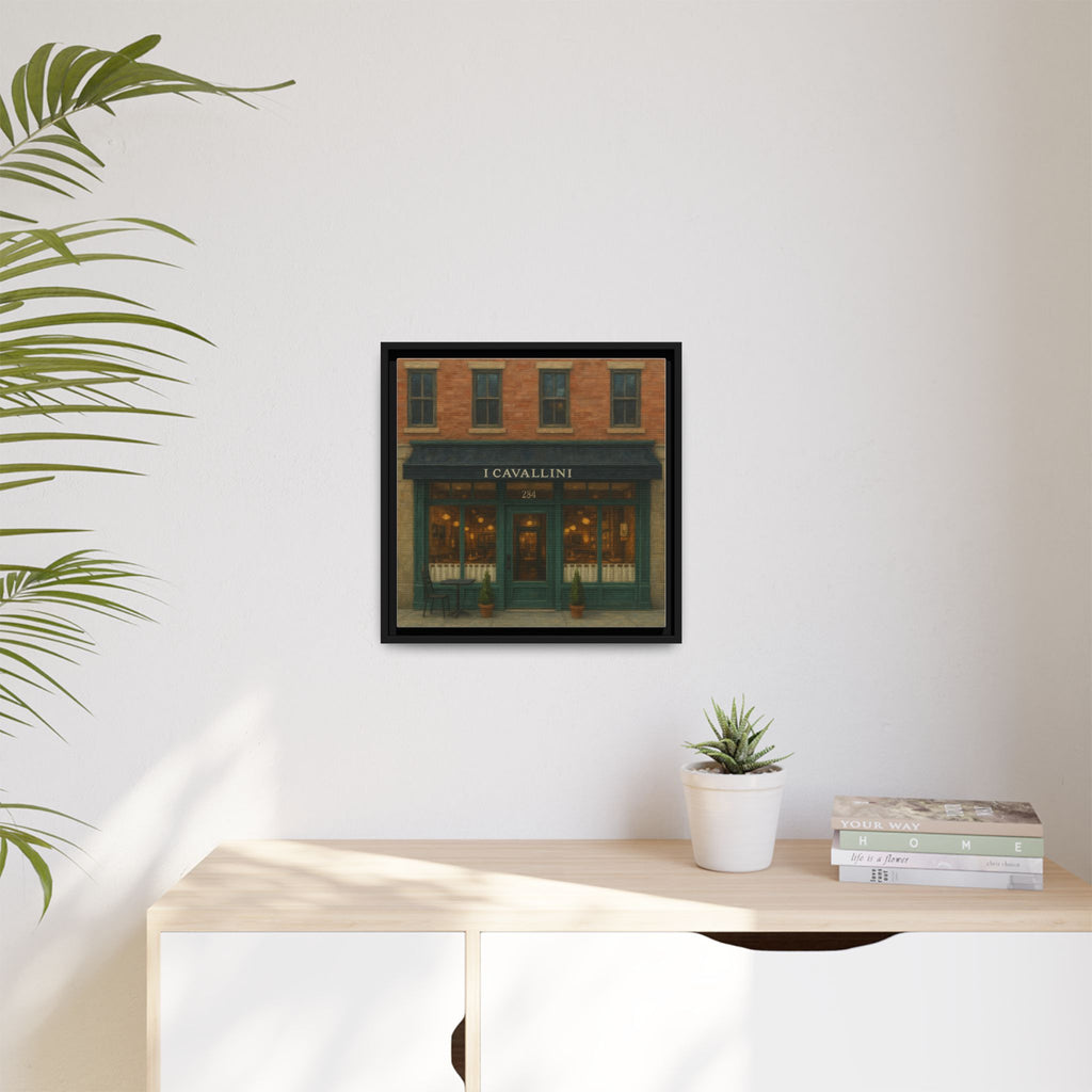 I Cavallini — Restaurant Print | Matte Canvas + Wooden Frame