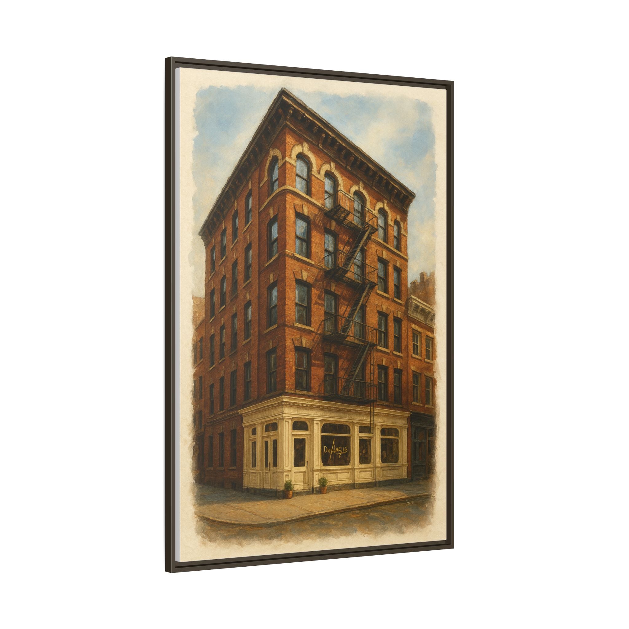 Don Angie — Restaurant Print | Matte Canvas + Wooden Frame