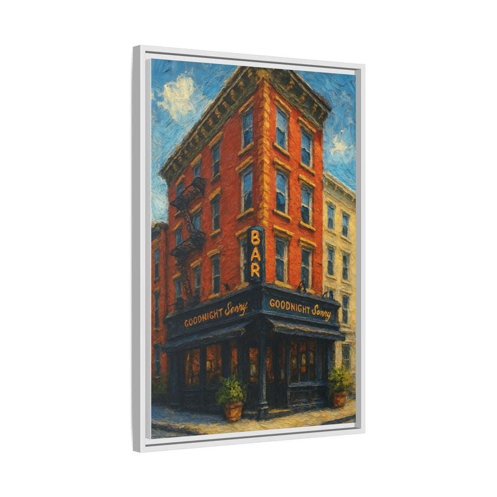 Goodnight Sonny — Restaurant Print | Matte Canvas + Wooden Frame