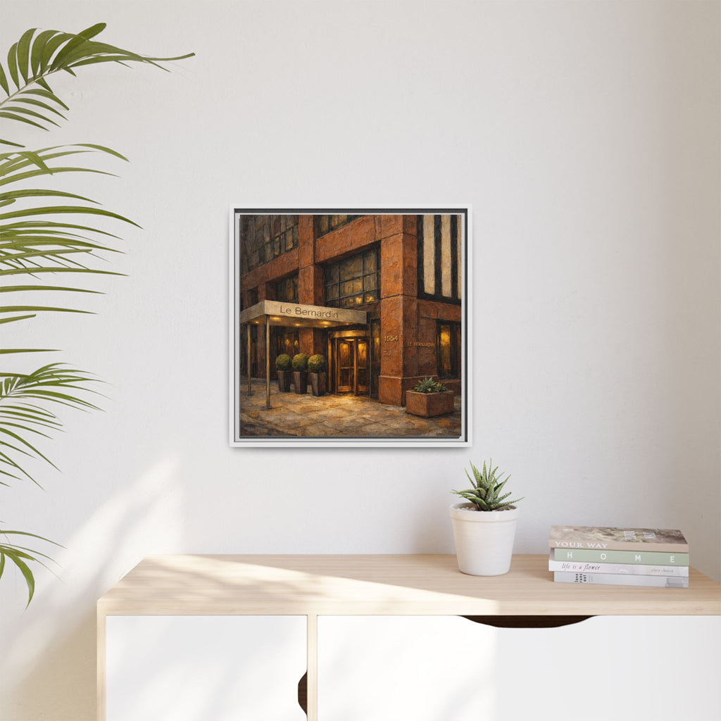 Le Bernardin — Restaurant Print | Matte Canvas + Wooden Frame