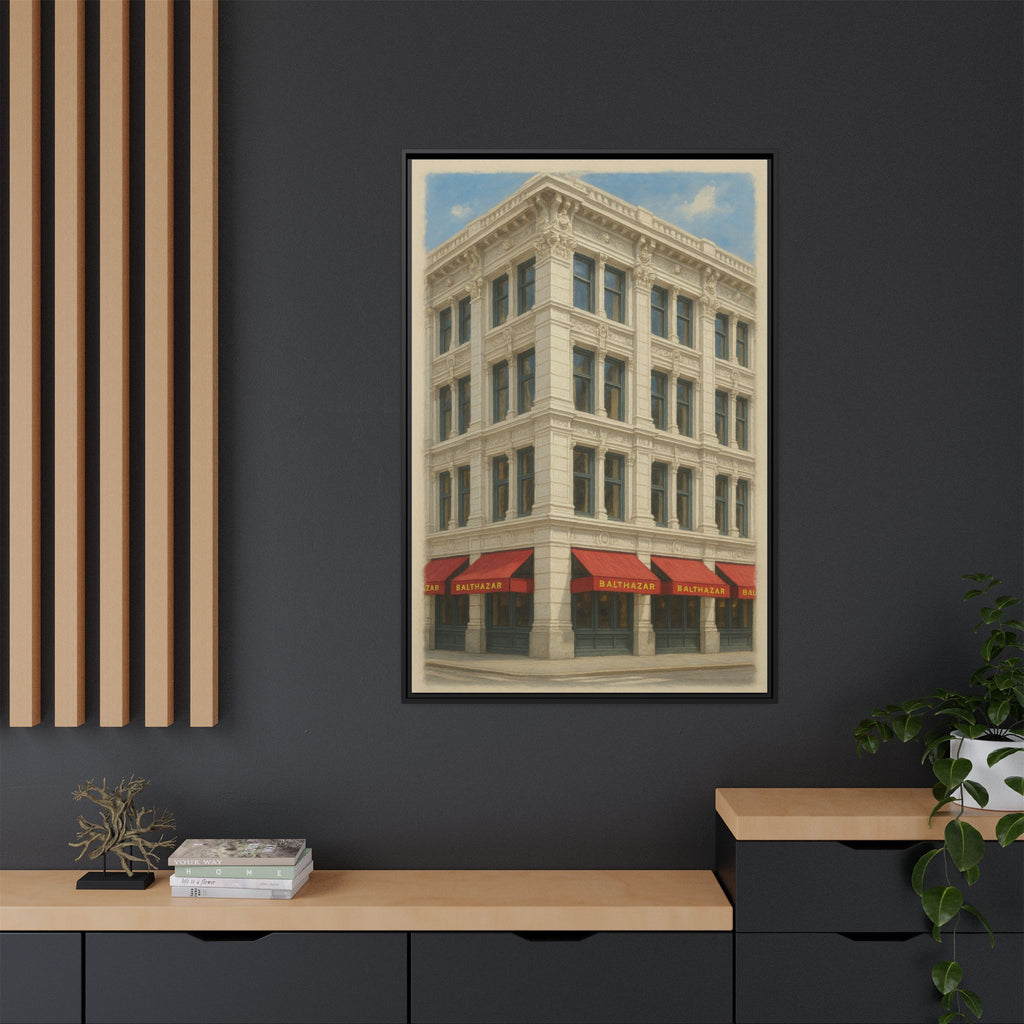 Balthazar Restaurant — Restaurant Print | Matte Canvas + Wooden Frame