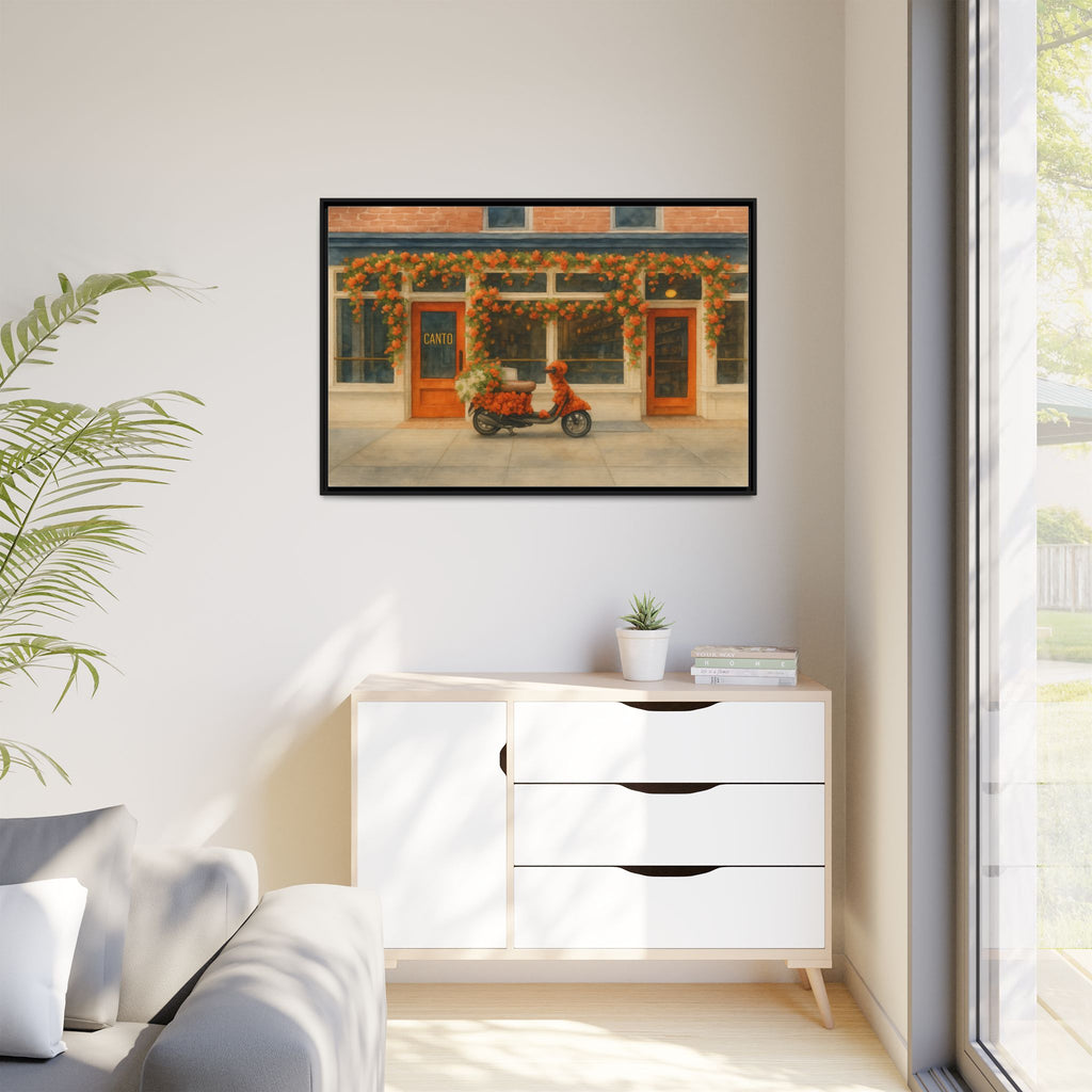 Canto West Village — Restaurant Print | Matte Canvas + Wooden Frame