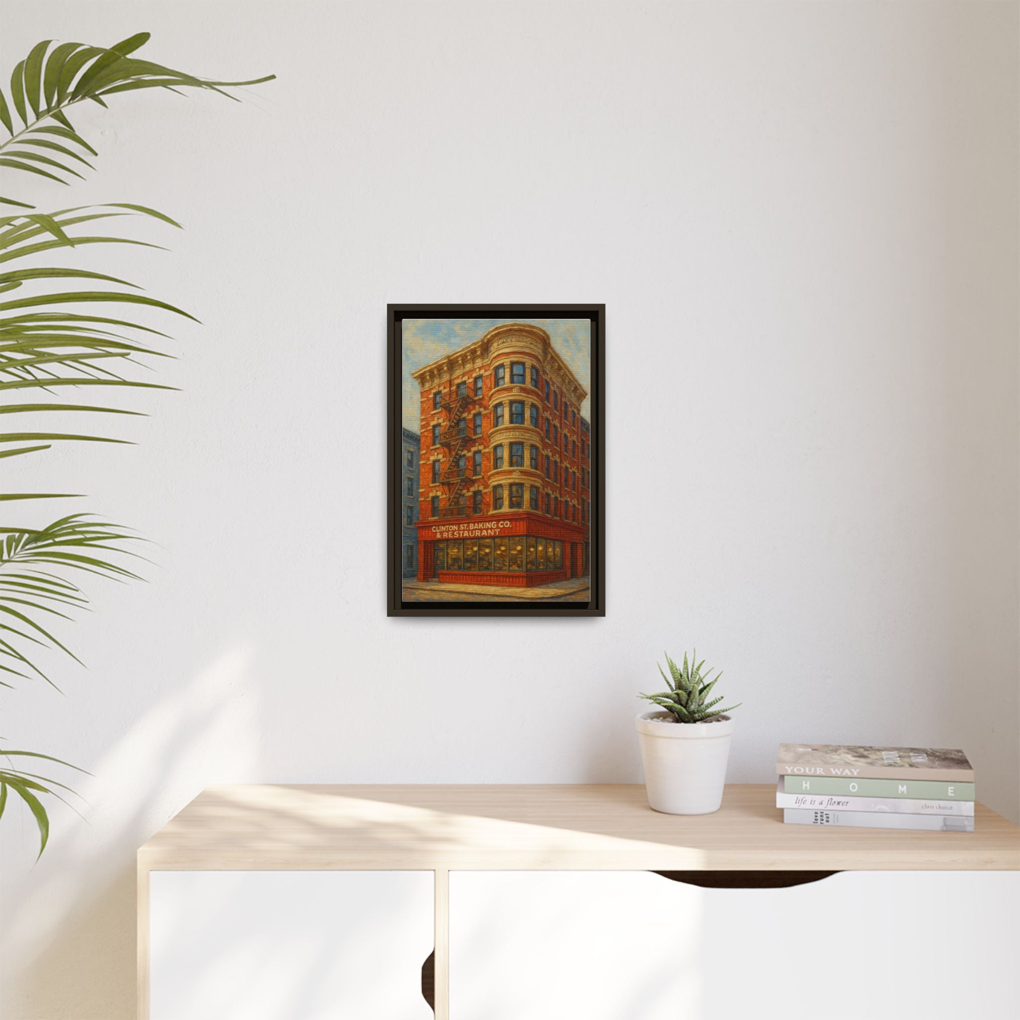Clinton St. Baking Company — Restaurant Print | Matte Canvas + Wooden Frame