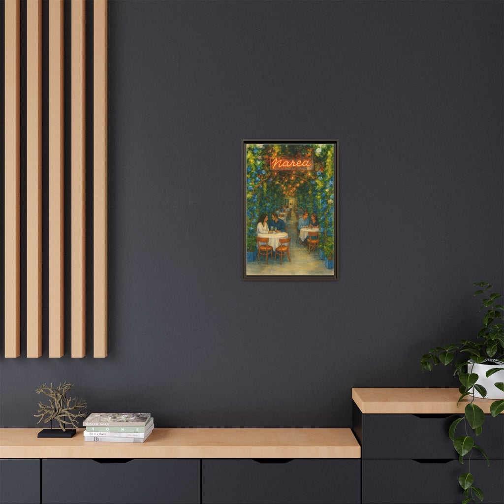 Marea — Restaurant Print | Matte Canvas + Wooden Frame