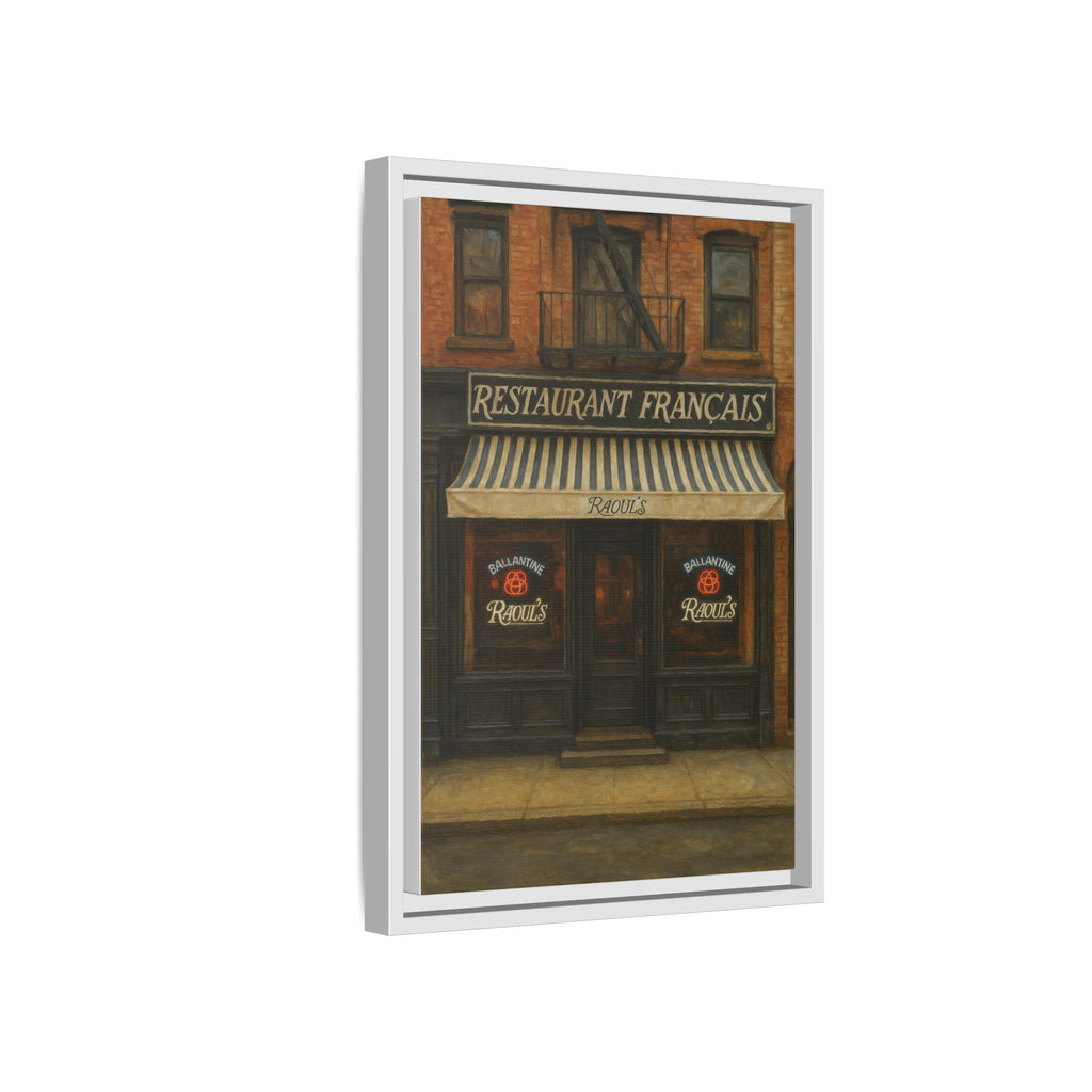 Raoul's Restaurant — Restaurant Print | Matte Canvas + Wooden Frame