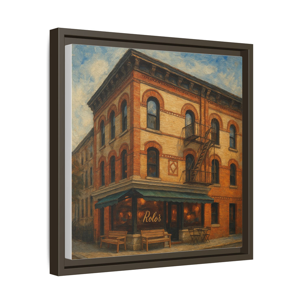 Rolo's — Restaurant Print | Matte Canvas + Wooden Frame