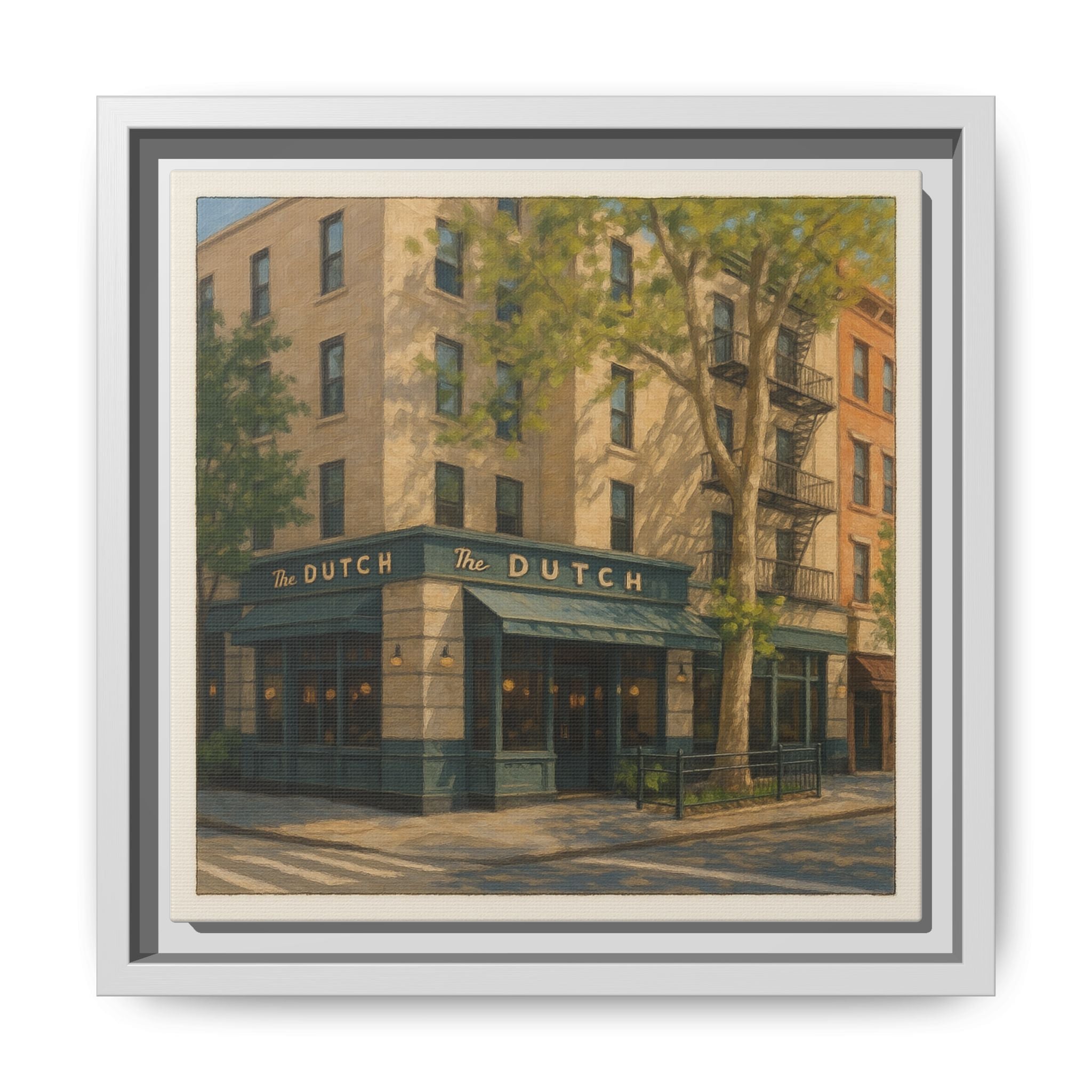 The Dutch — Restaurant Print | Matte Canvas + Wooden Frame