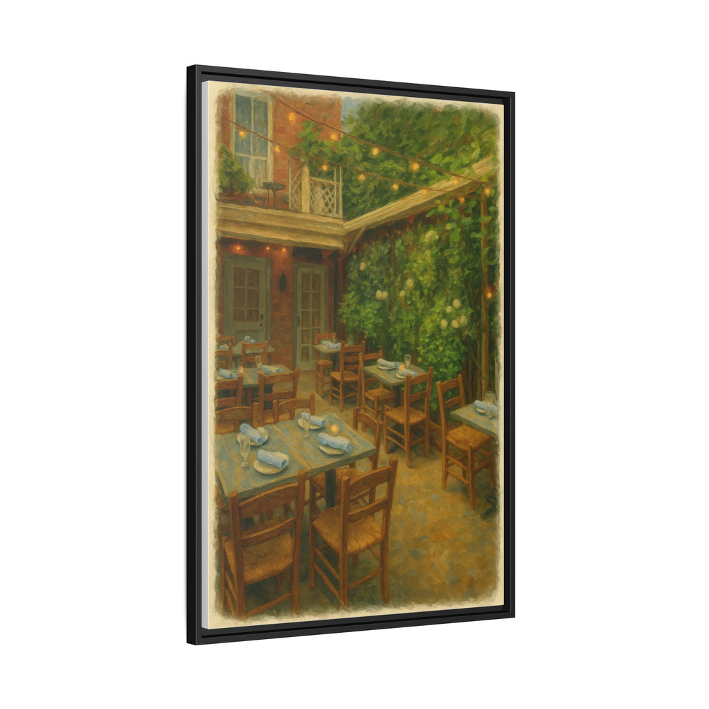 Palma — Restaurant Print | Matte Canvas + Wooden Frame