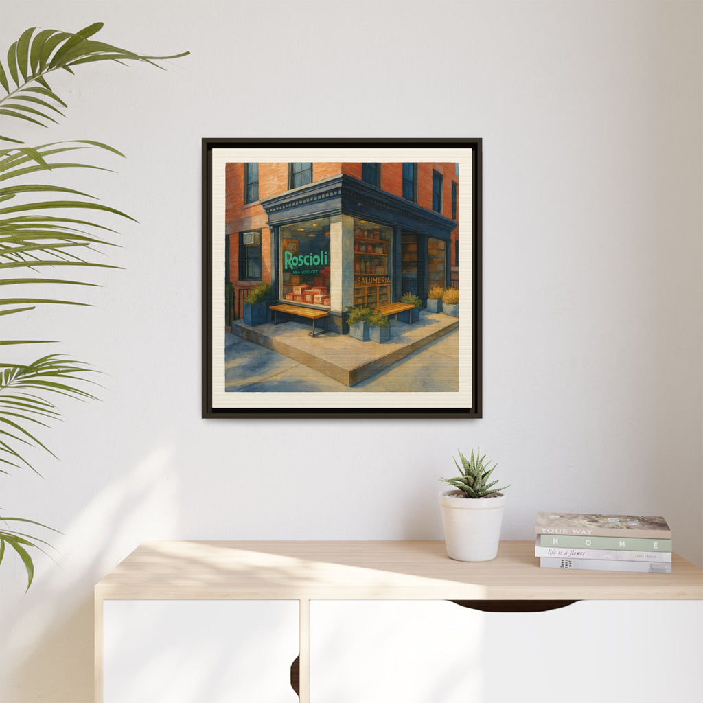 Roscioli Restaurant — Restaurant Print | Matte Canvas + Wooden Frame