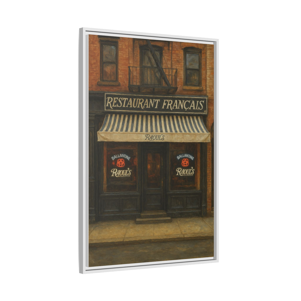 Raoul's Restaurant — Restaurant Print | Matte Canvas + Wooden Frame