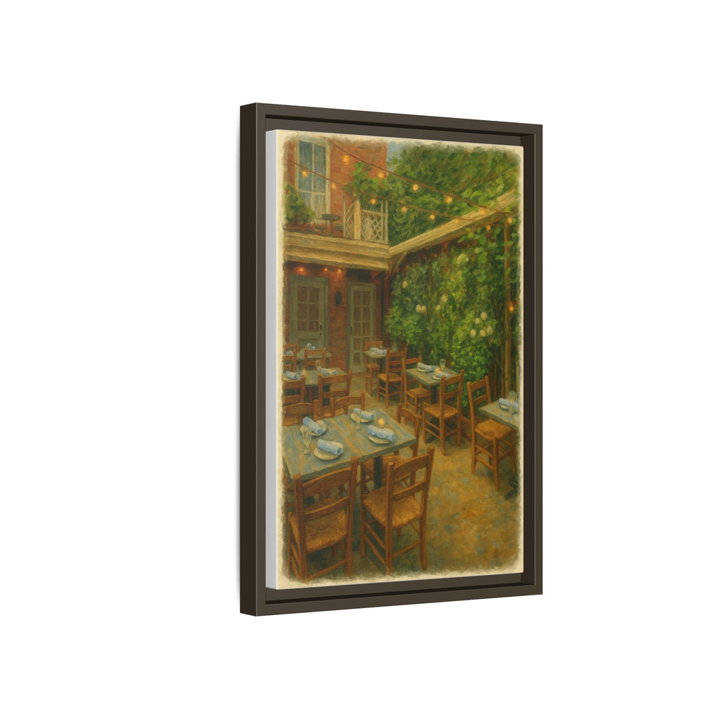 Palma — Restaurant Print | Matte Canvas + Wooden Frame