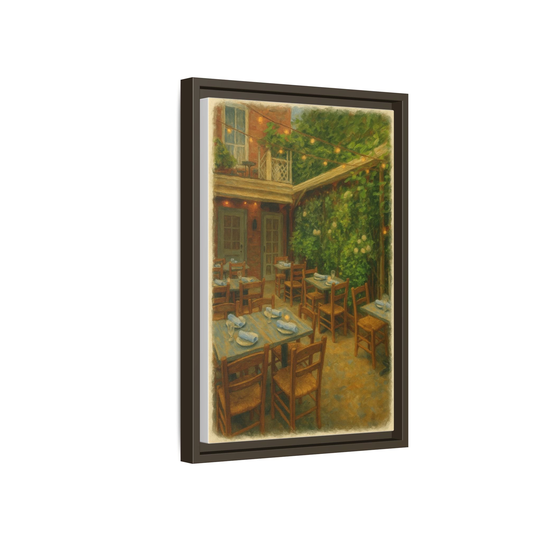 Palma — Restaurant Print | Matte Canvas + Wooden Frame