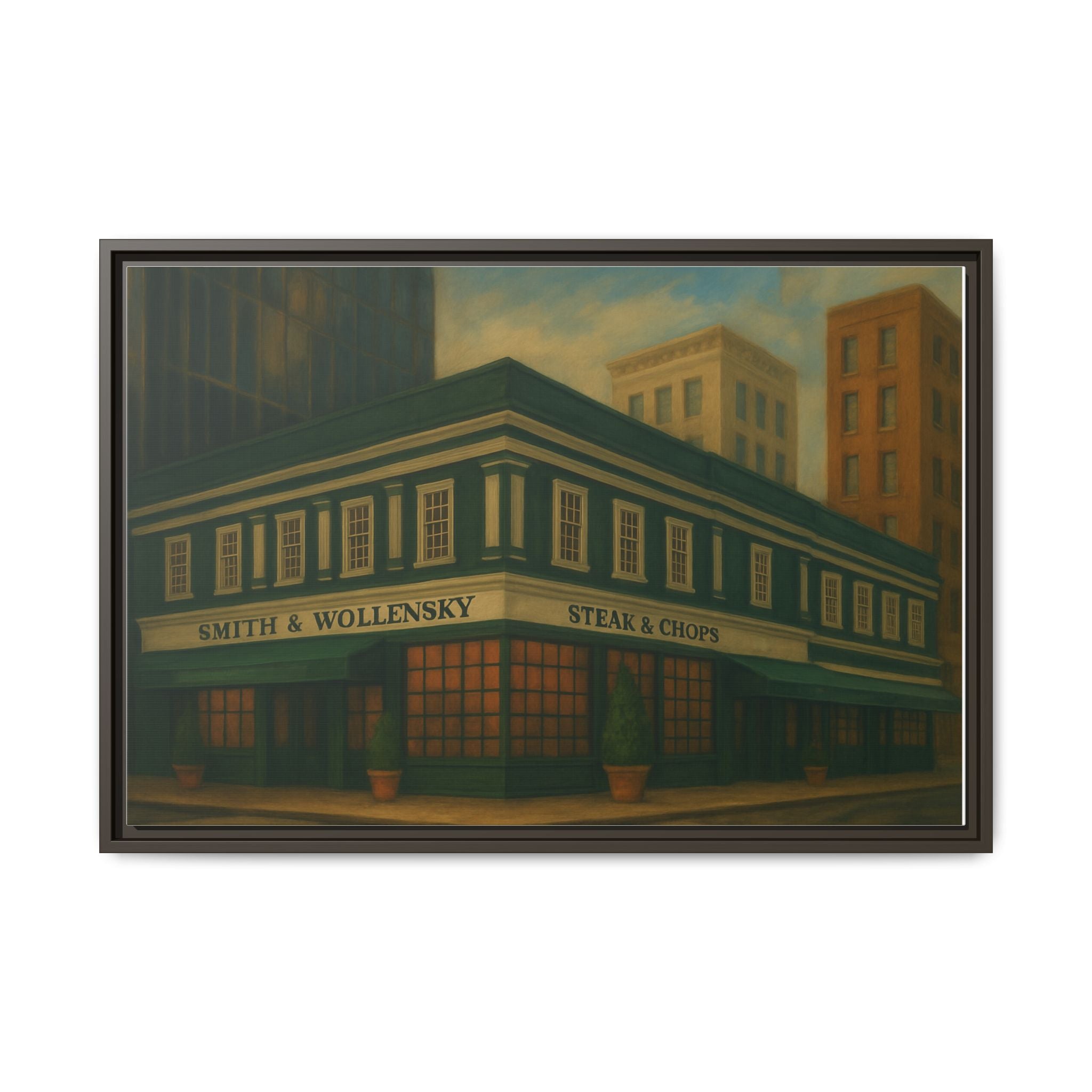 Smith and Wollensky — Restaurant Print | Matte Canvas + Wooden Frame