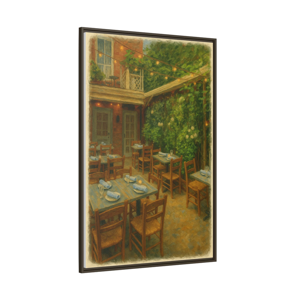 Palma — Restaurant Print | Matte Canvas + Wooden Frame