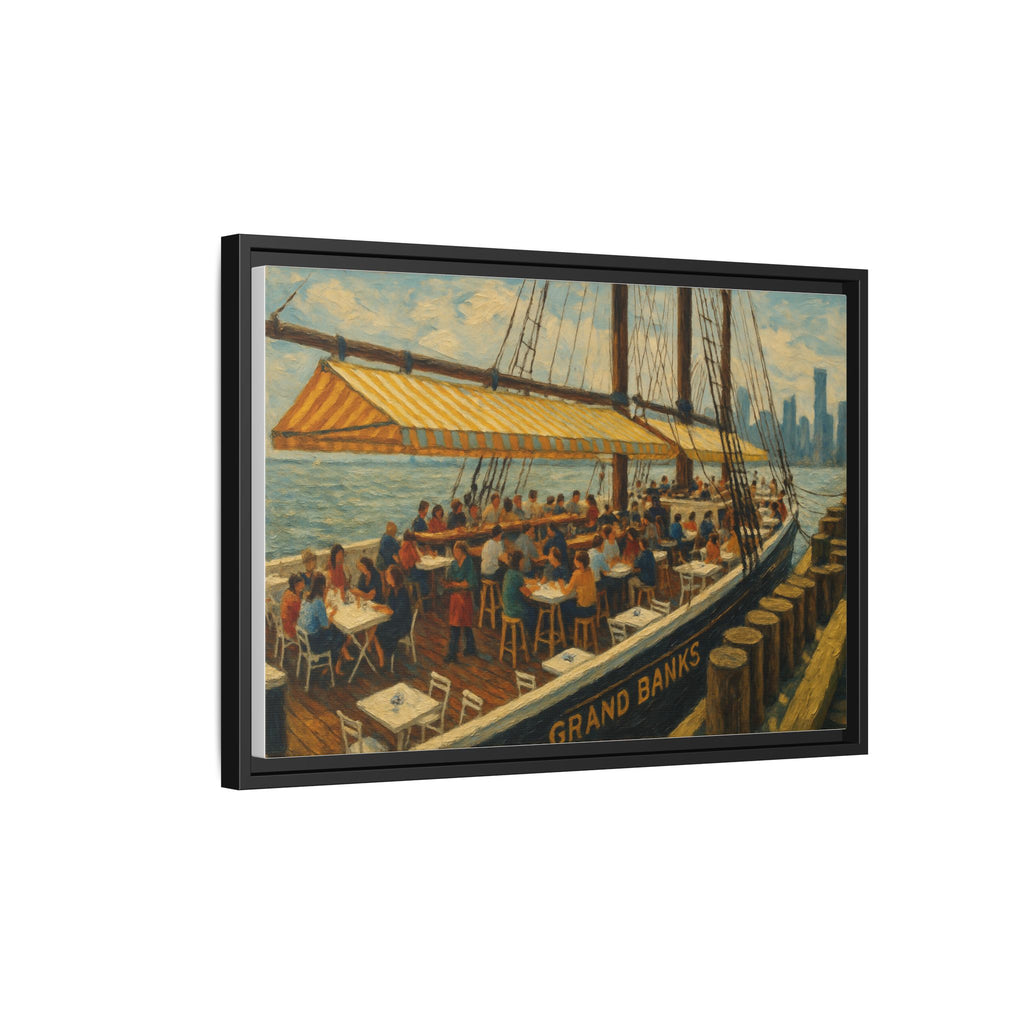 Grand Banks restaurant artwork wedding gift framed canvas