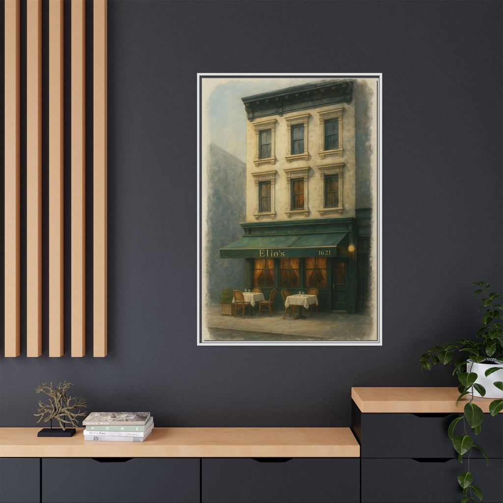 Elios Restaurant — Restaurant Print | Matte Canvas + Wooden Frame