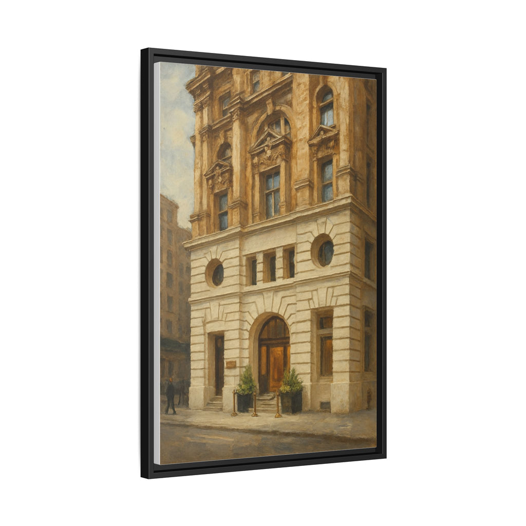 Beef Bar New York — Restaurant Print | Matte Canvas + Wooden Frame