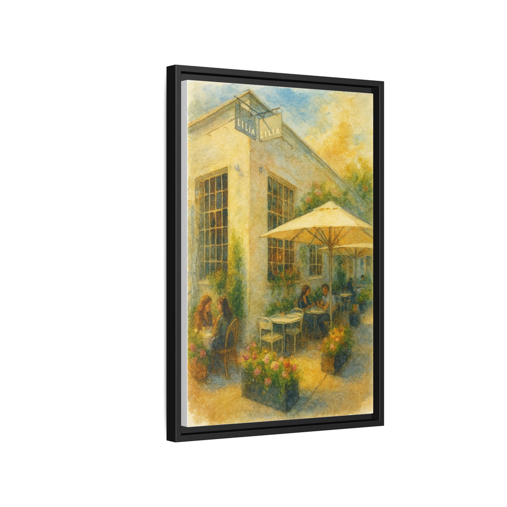 Lilia — Restaurant Print | Matte Canvas + Wooden Frame