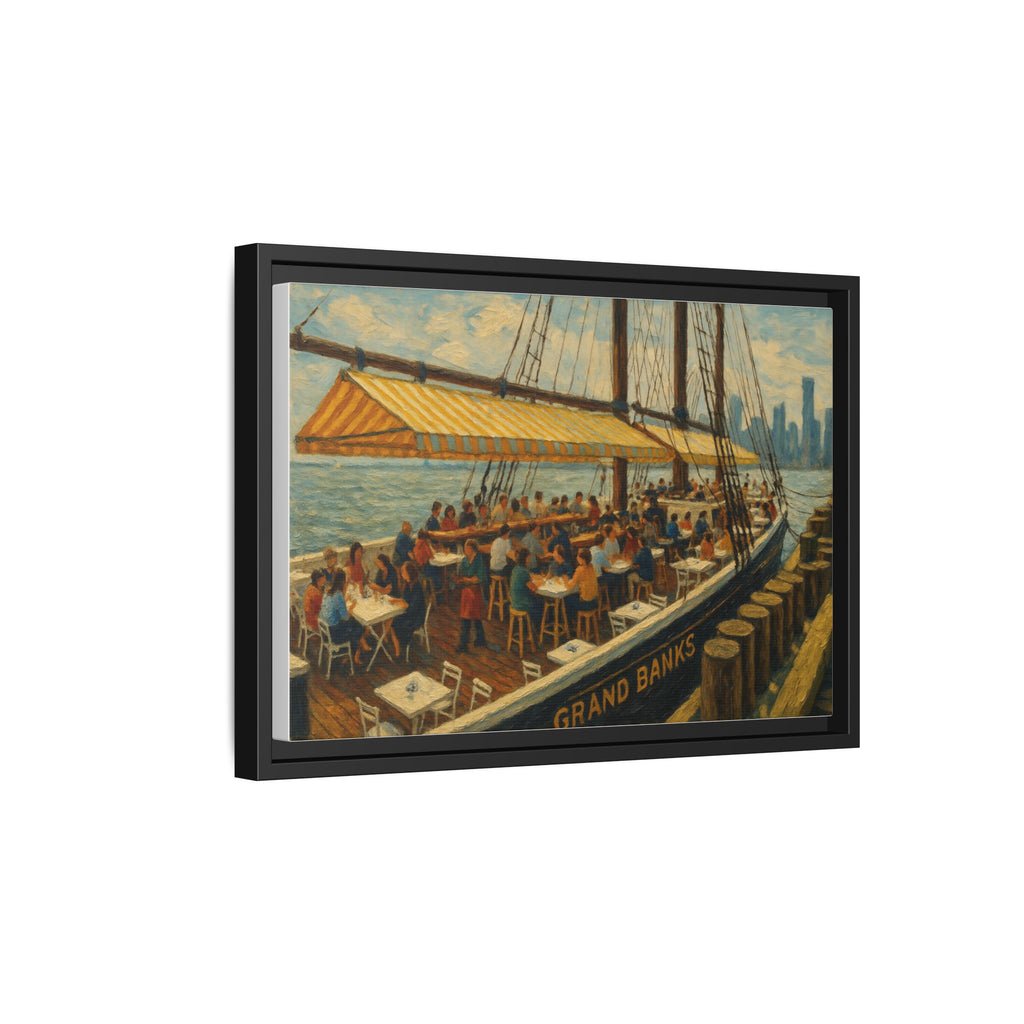 Grand Banks vintage restaurant poster framed art print