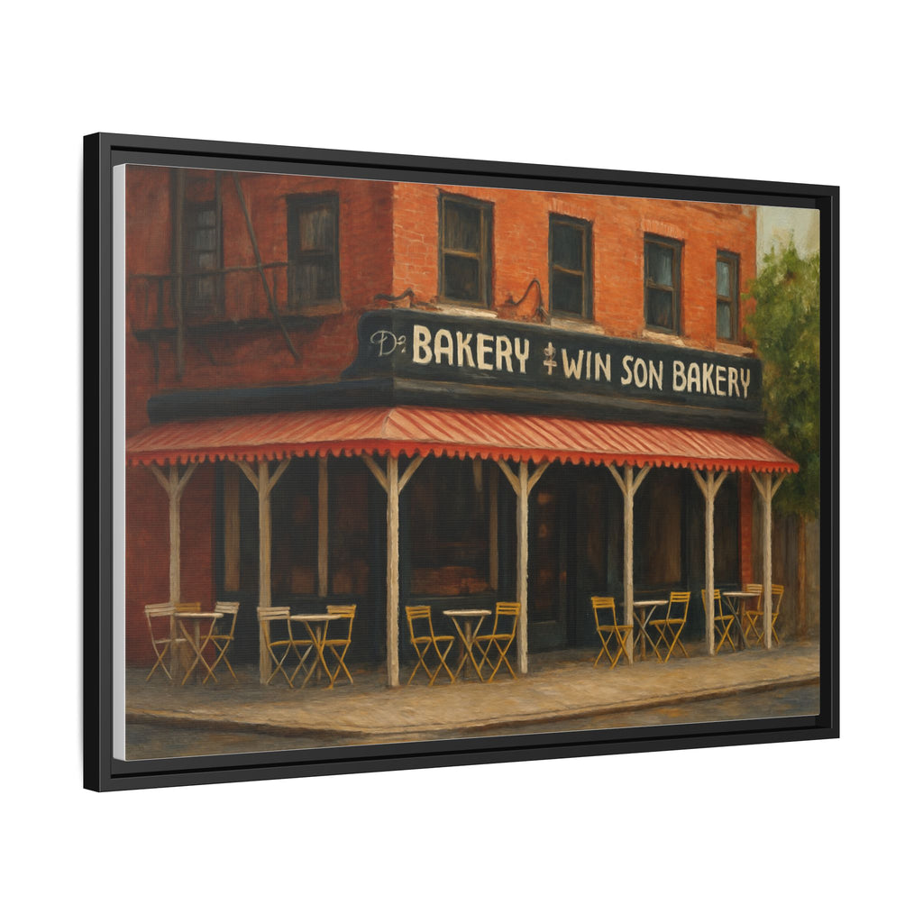 Win Son Bakery — Restaurant Print | Matte Canvas + Wooden Frame