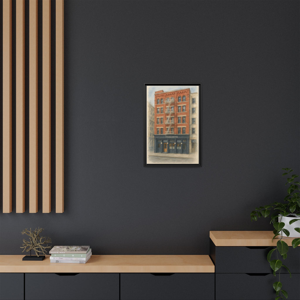 Frenchette Restaurant — Restaurant Print | Matte Canvas + Wooden Frame