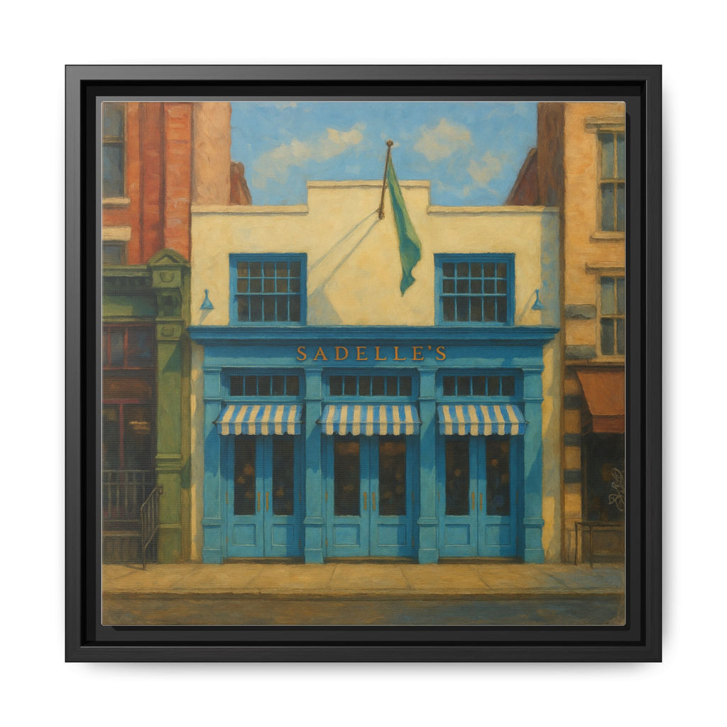 Sadelle's Restaurant — Restaurant Print | Matte Canvas + Wooden Frame