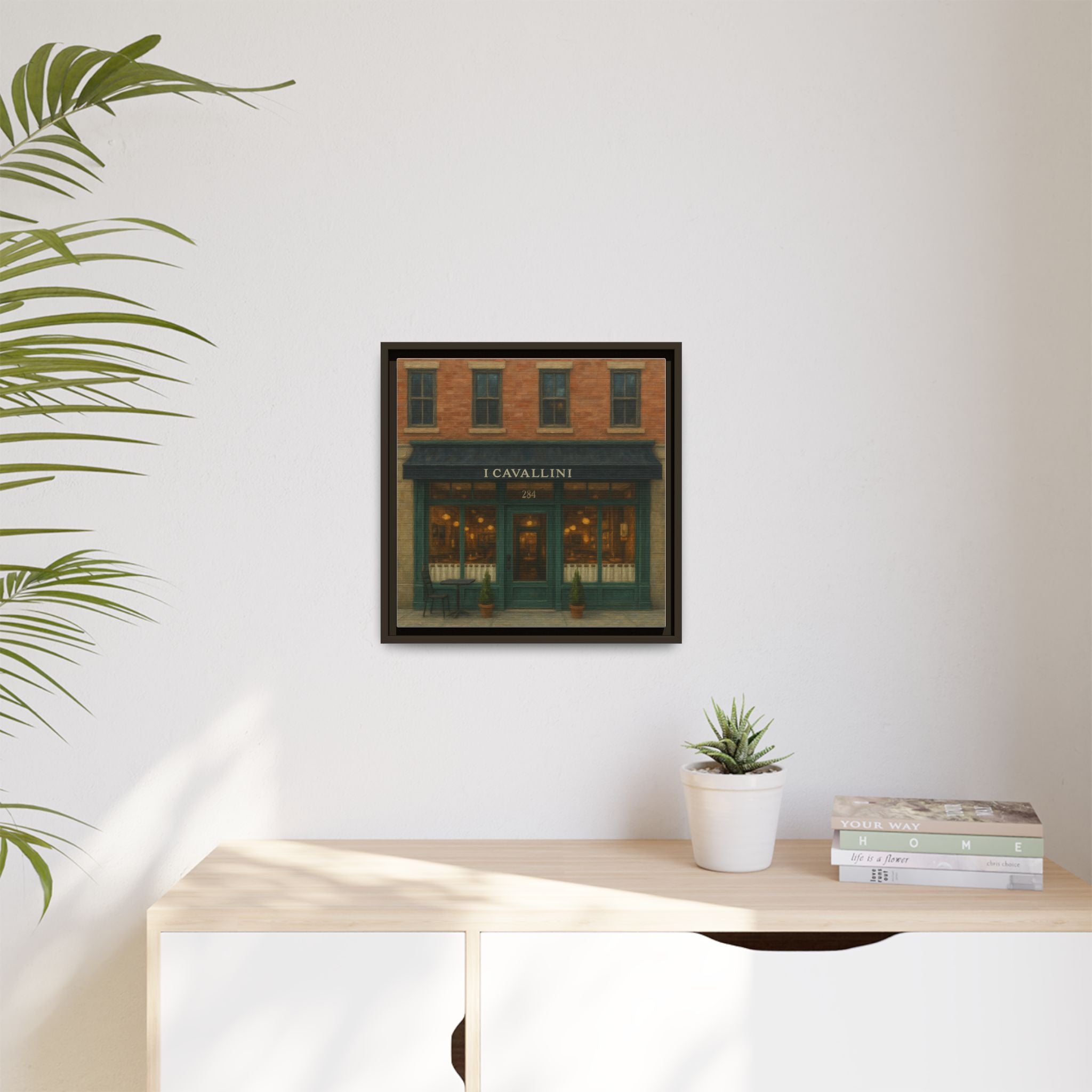 I Cavallini — Restaurant Print | Matte Canvas + Wooden Frame