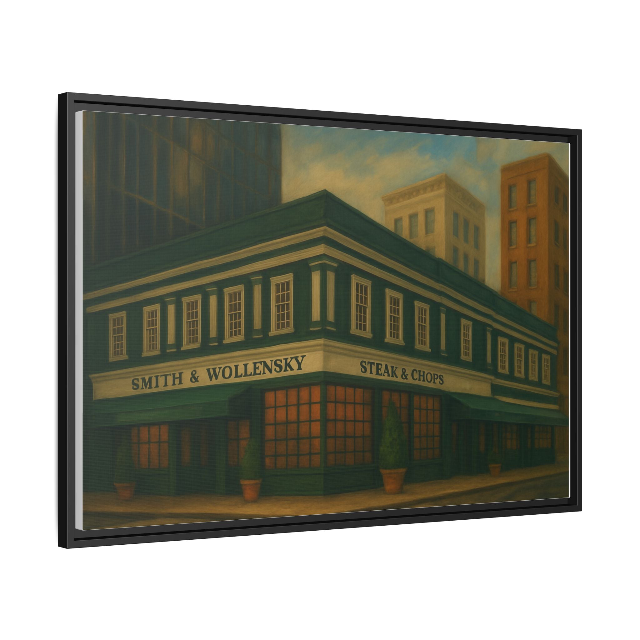 Smith and Wollensky — Restaurant Print | Matte Canvas + Wooden Frame