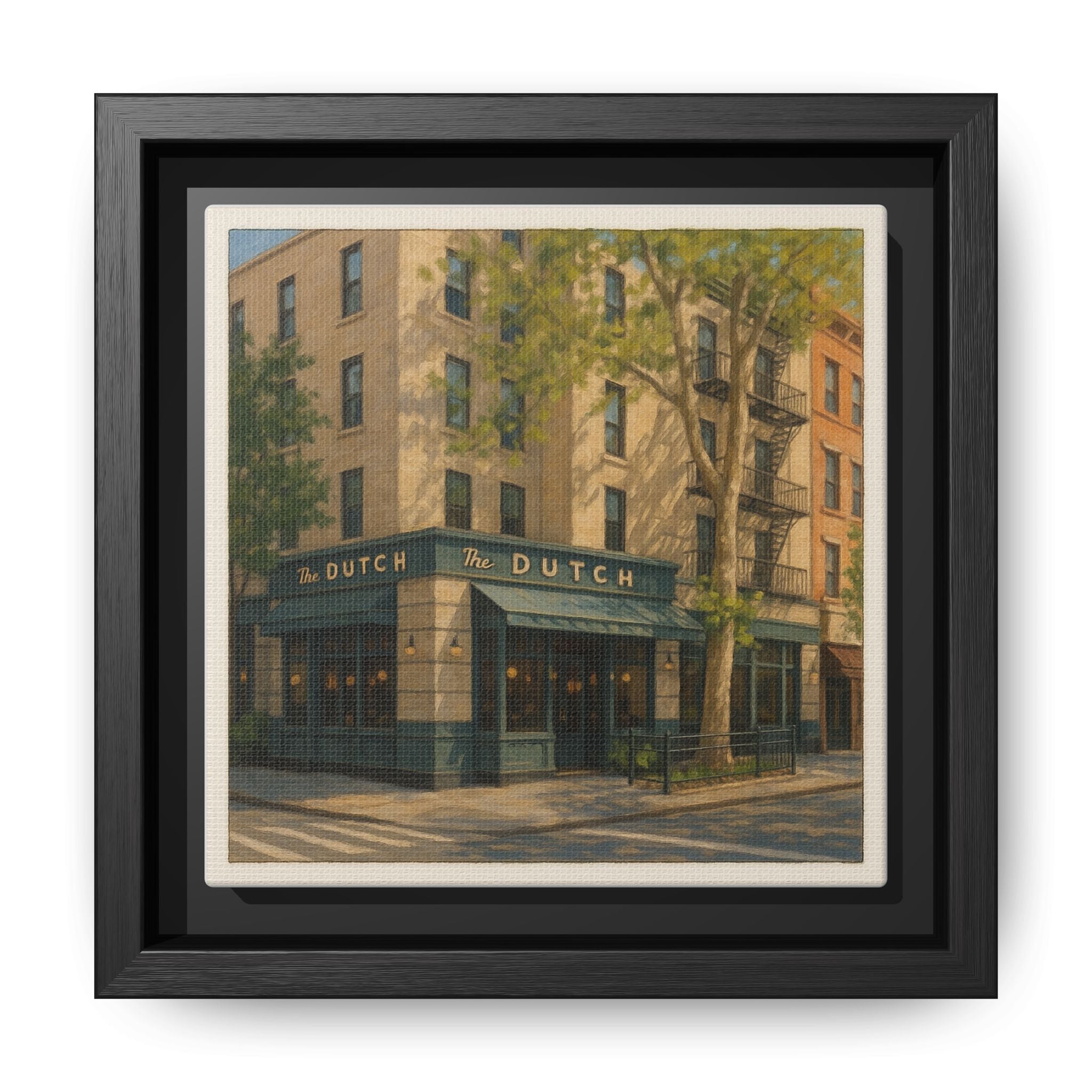 The Dutch — Restaurant Print | Matte Canvas + Wooden Frame