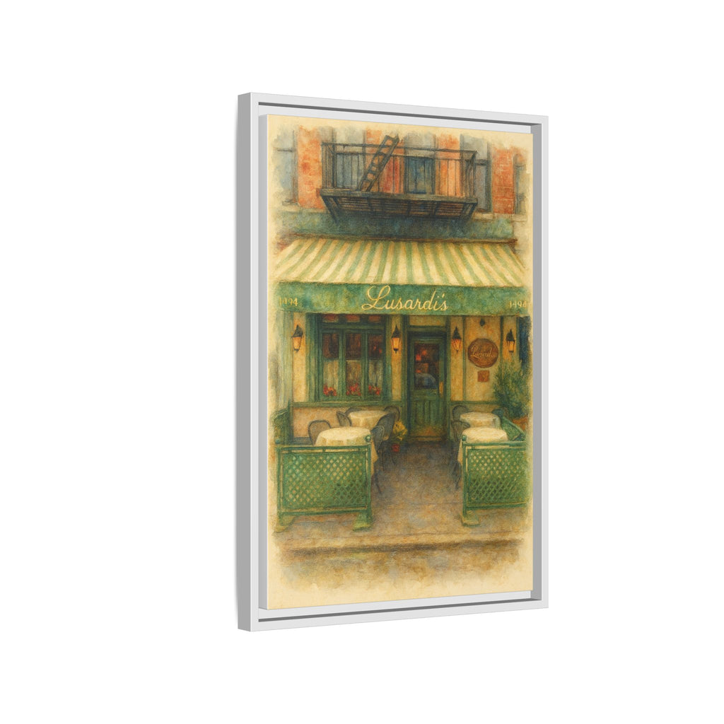 Lusardi's — Restaurant Print | Matte Canvas + Wooden Frame