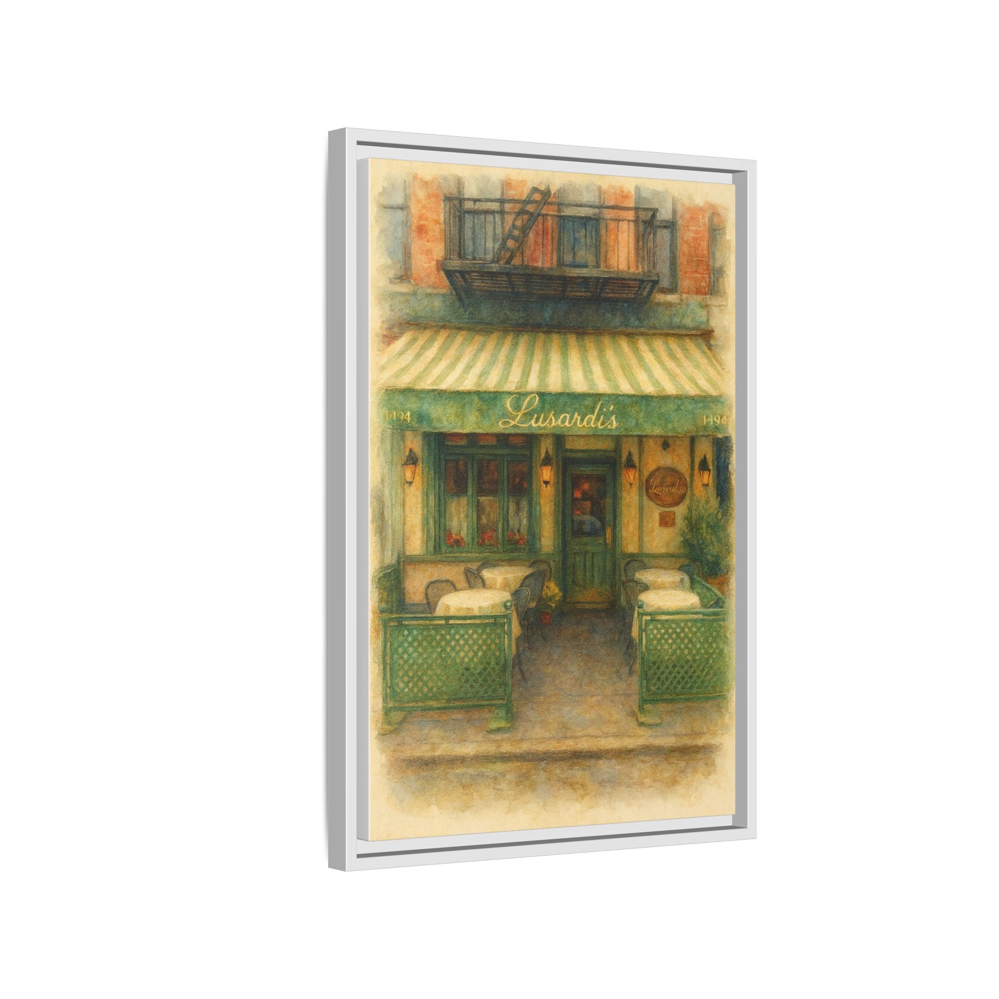 Lusardi's — Restaurant Print | Matte Canvas + Wooden Frame