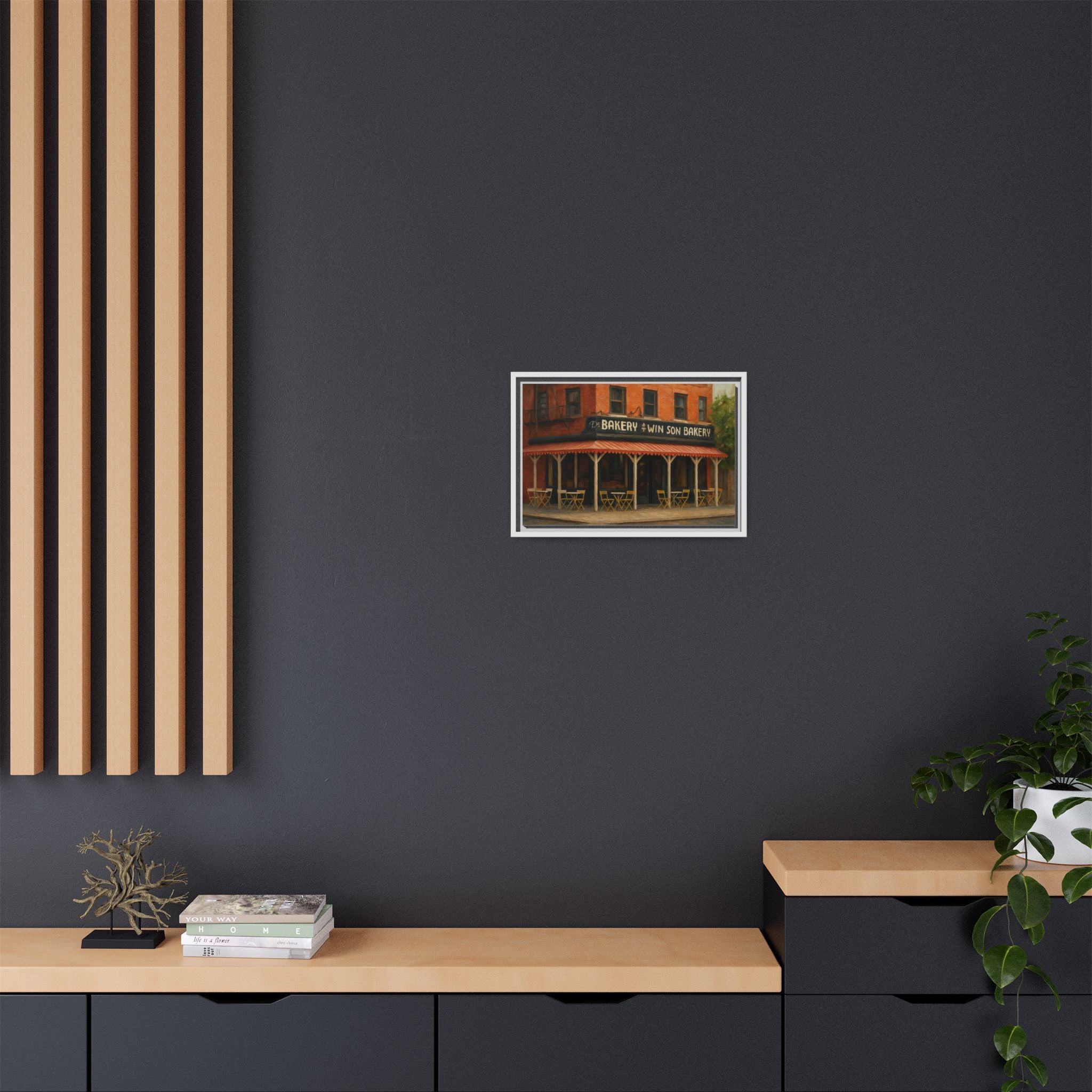 Win Son Bakery — Restaurant Print | Matte Canvas + Wooden Frame
