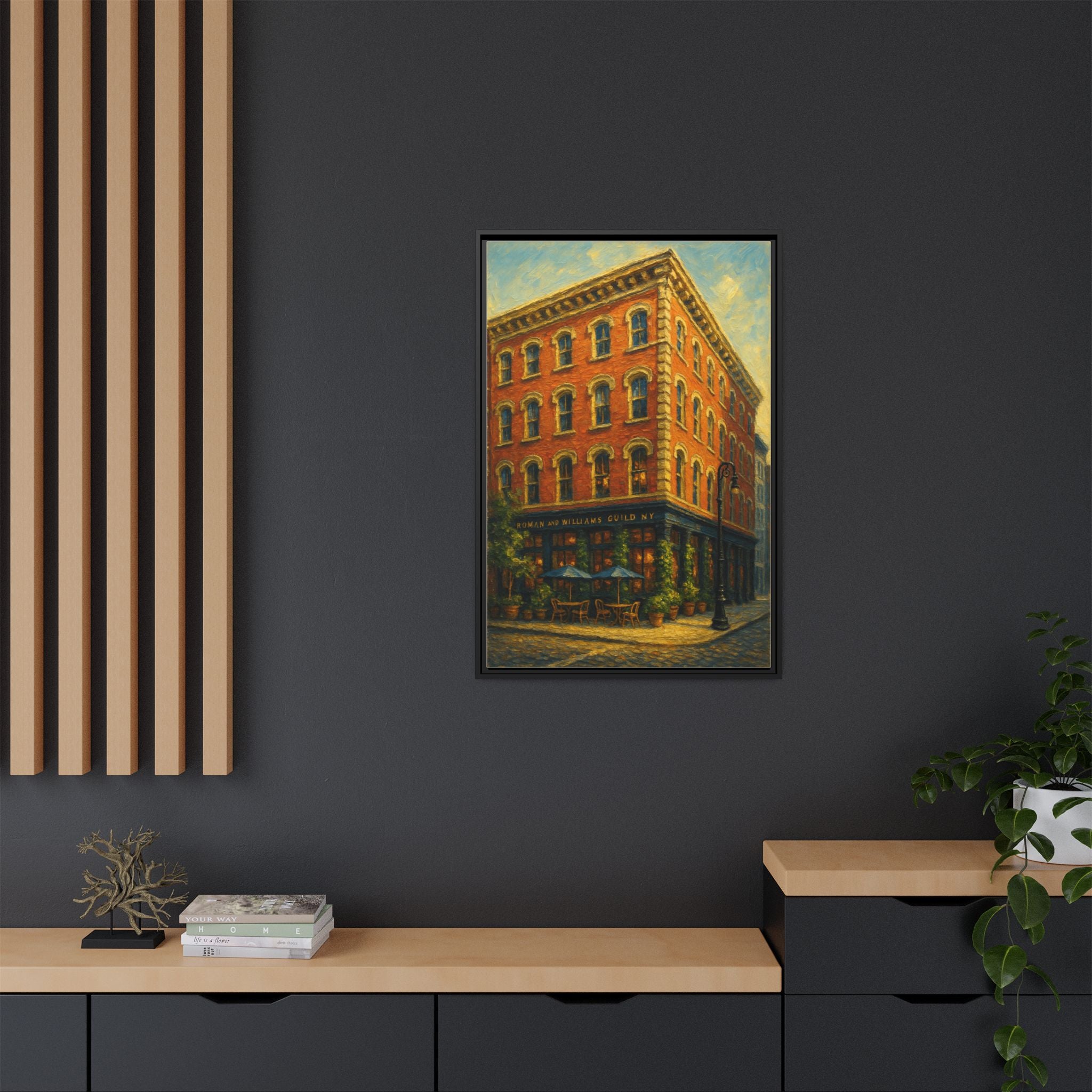 La Mercerie at the Guild — Restaurant Print | Matte Canvas + Wooden Frame