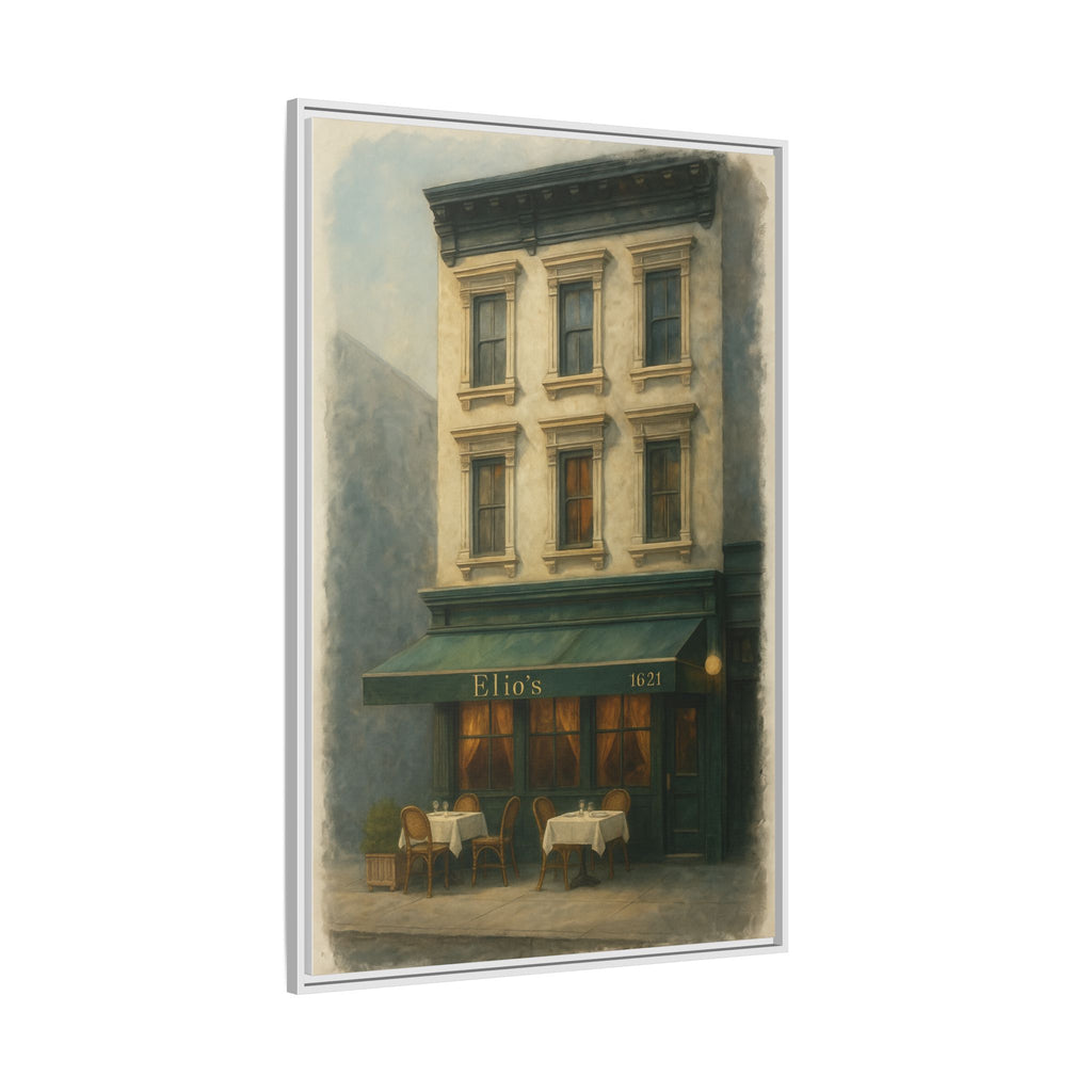 Elios Restaurant — Restaurant Print | Matte Canvas + Wooden Frame